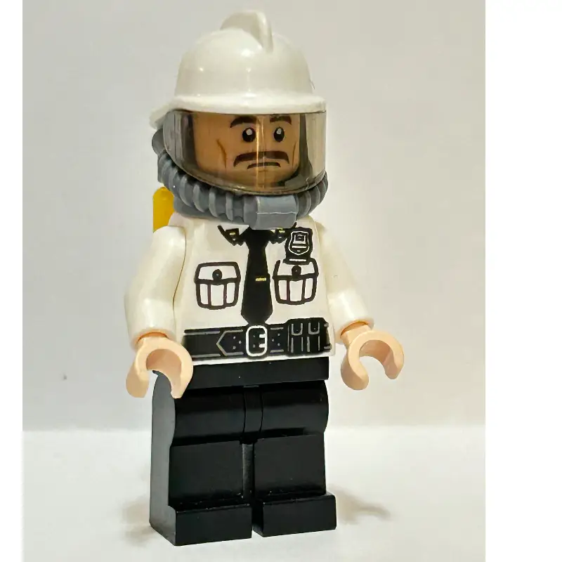 Security Guard with Helmet, Visor, and Air Tanks