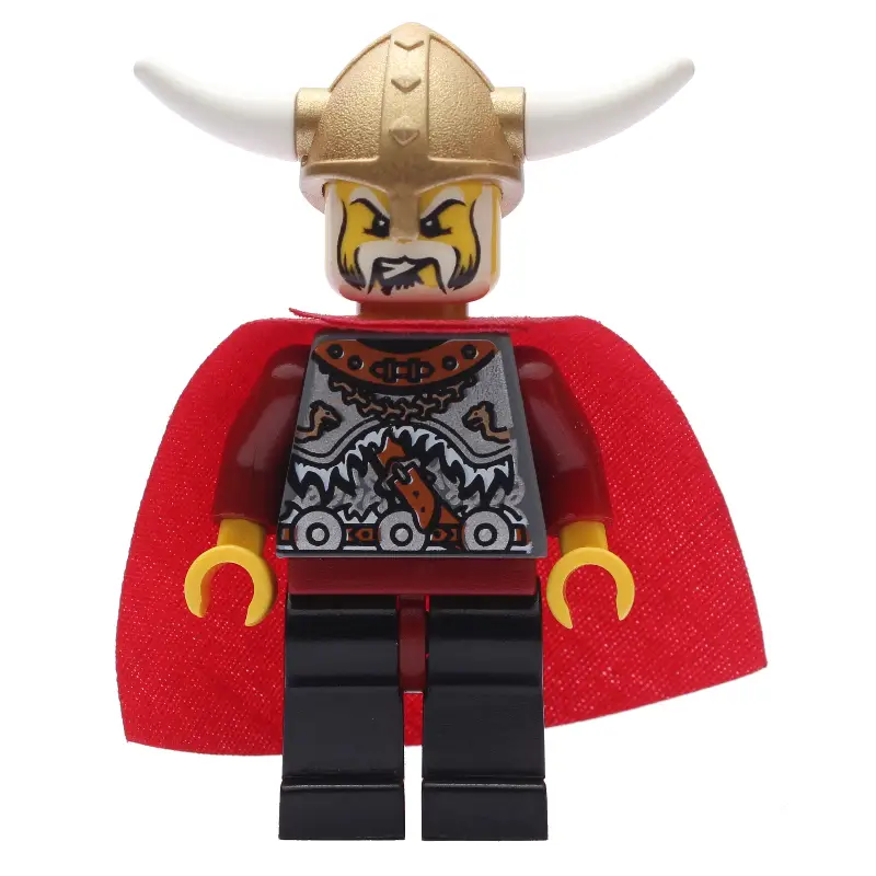 Viking King - Armour, Black Legs, Red Cape