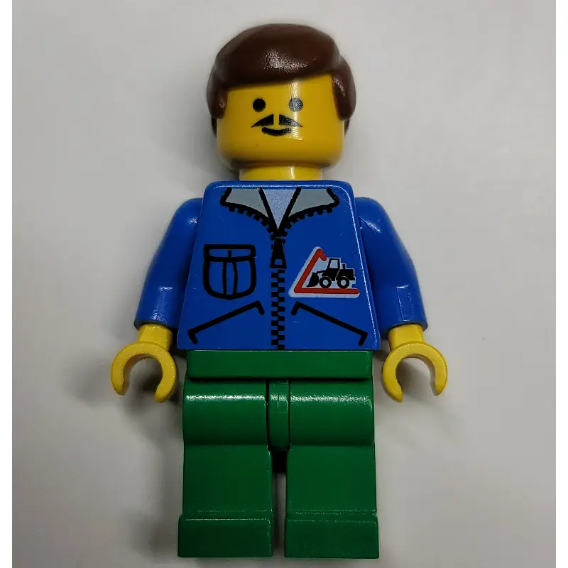 Man - Blue Jacket, Green Legs