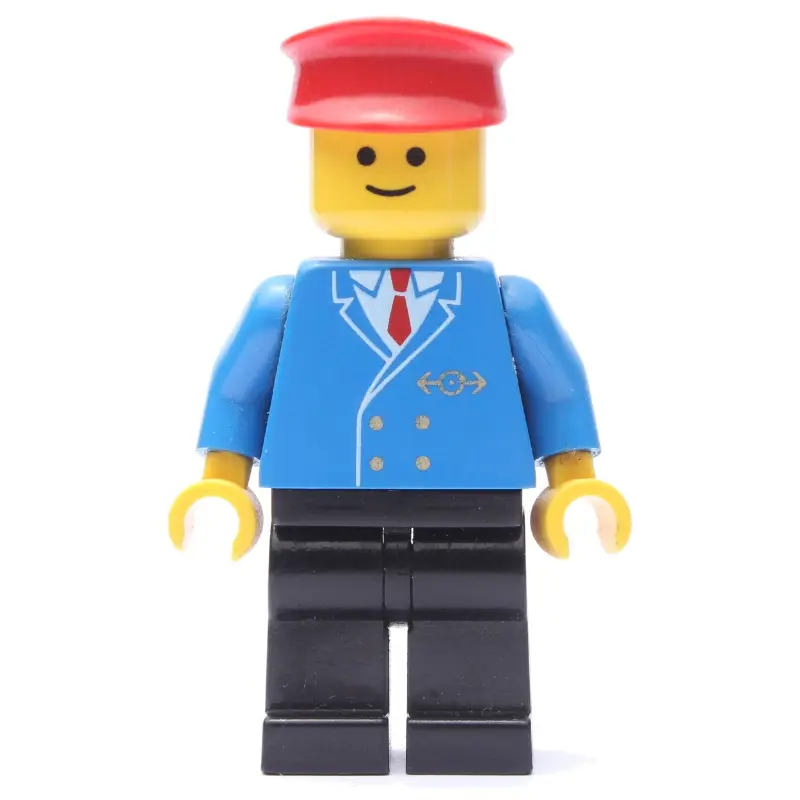 Conductor - Blue Jacket, Black Legs, Red Hat (3626b Head)
