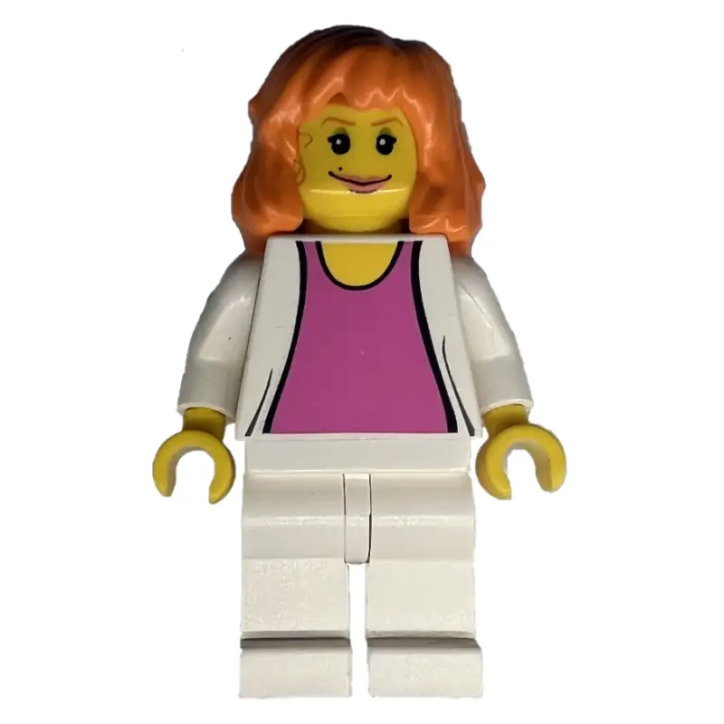Mary Jane with White Jacket and Pink Shirt