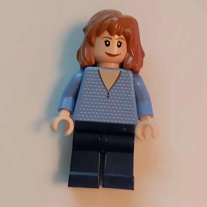 Mary Jane in Medium Blue Sweater