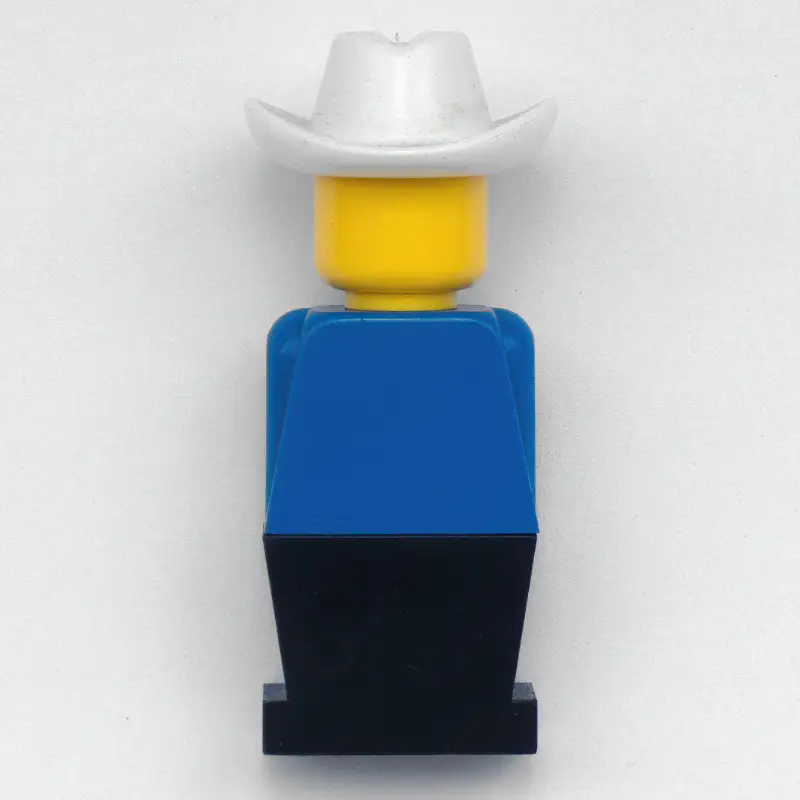 LEGOLAND Blue Torso, Black Legs, With Cowboy Head
