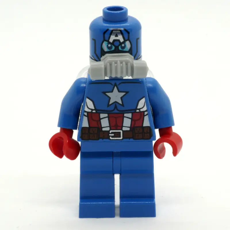 Captain America in Space Suit with Printed Mask