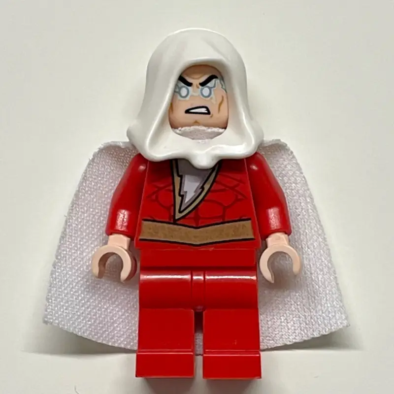 Shazam with White Hood and Cape