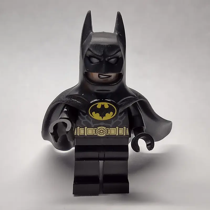 Batman, Black Suit, Black Cape and Cowl (Rubber), White Headband