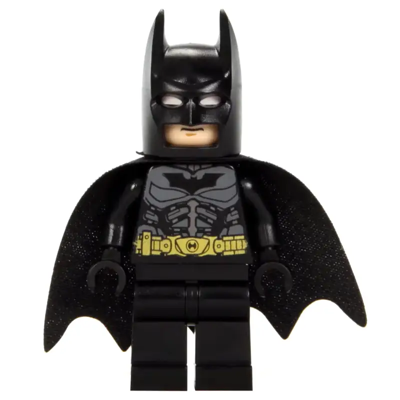 Batman, Black Suit, Black Cape and Cowl, Yellow Utility Belt, Black Batman Logo