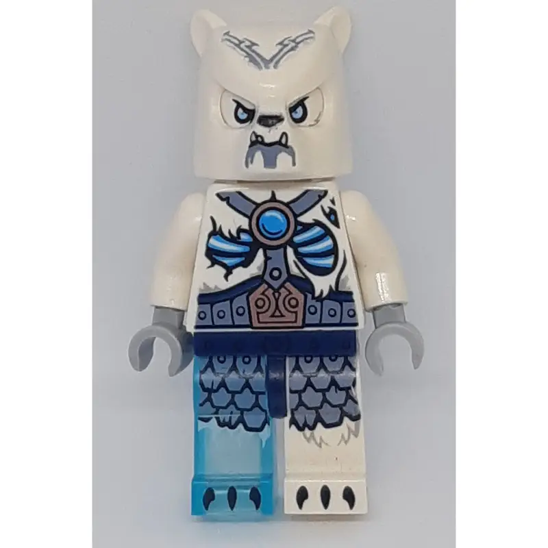 Ice Bear Warrior with Trans-Light Blue Right Leg