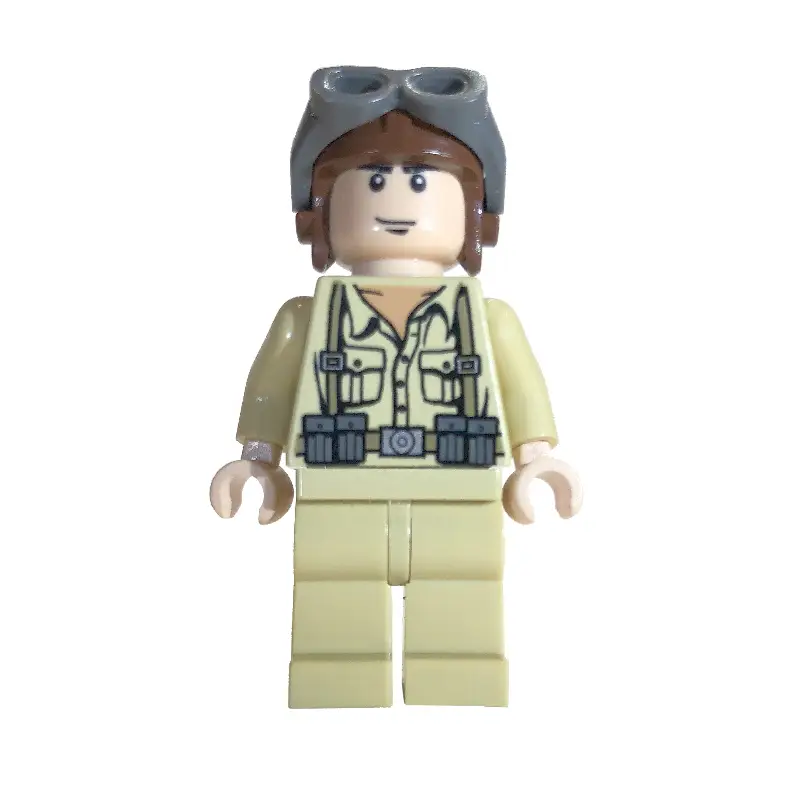 German Pilot with Helmet and Goggles