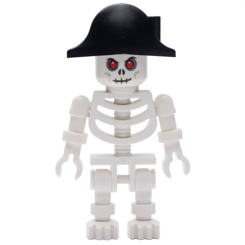 Skeleton, Red Eyes, Bicorne Hat