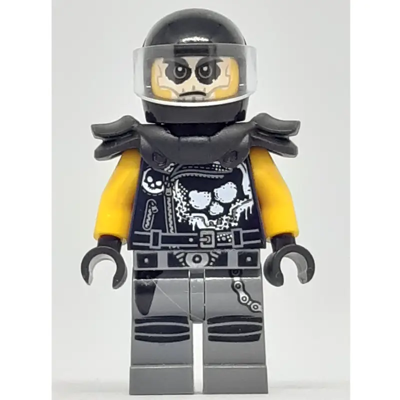 Chopper Maroon with Black Helmet and Shoulder Armor