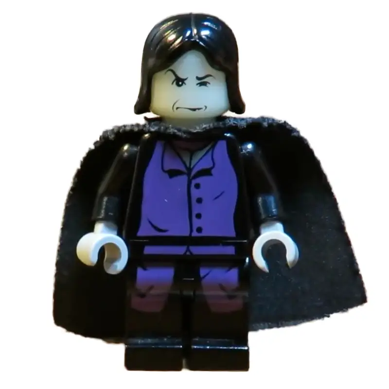Professor Severus Snape, Glow in the Dark Head, Long Purple Robes with Black Buttons, Cape