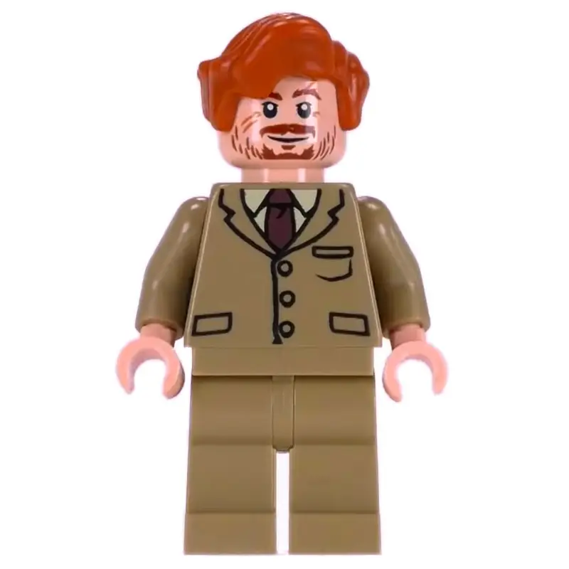 Remus Lupin, Dark Tan Suit, Dark Orange Hair