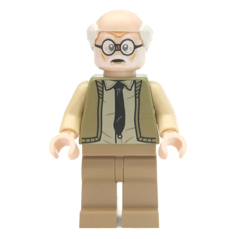 Ernie Prang, Olive Green Sweater, Dark Tan Legs