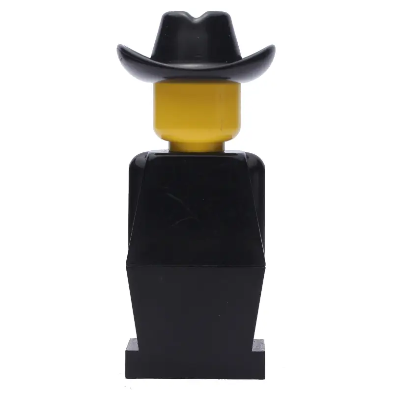 LEGOLAND Black Torso, Black Legs, Black Cowboy Hat