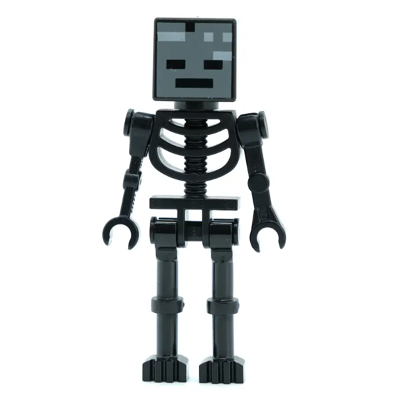 Wither Skeleton, Square Skull, Straight Arms (60115 Torso)