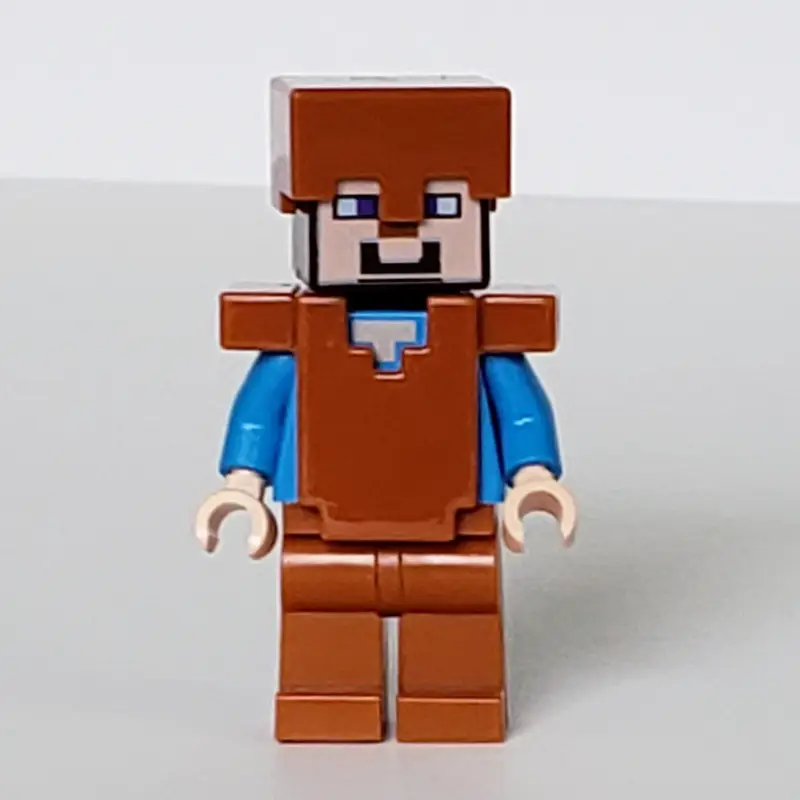 Steve in Dark Orange Helmet and Armor