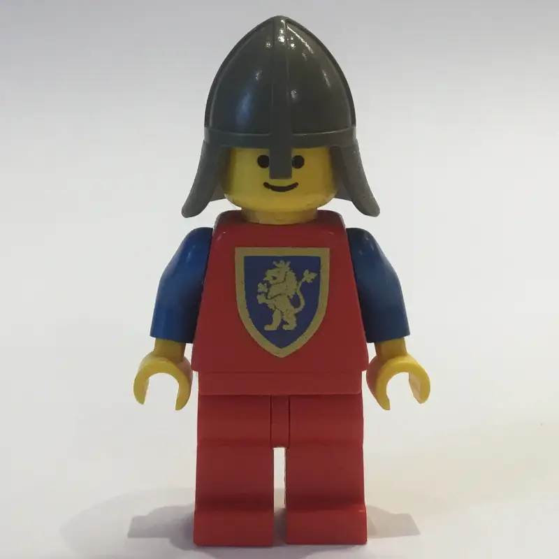 Knight (Crusader Lion) - Red Legs, Dark Gray Neck-Protector