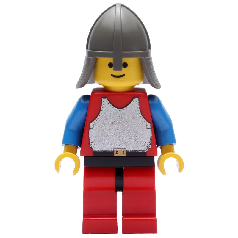 Knight (Breastplate on Red) - Red Legs, Neck-Protector