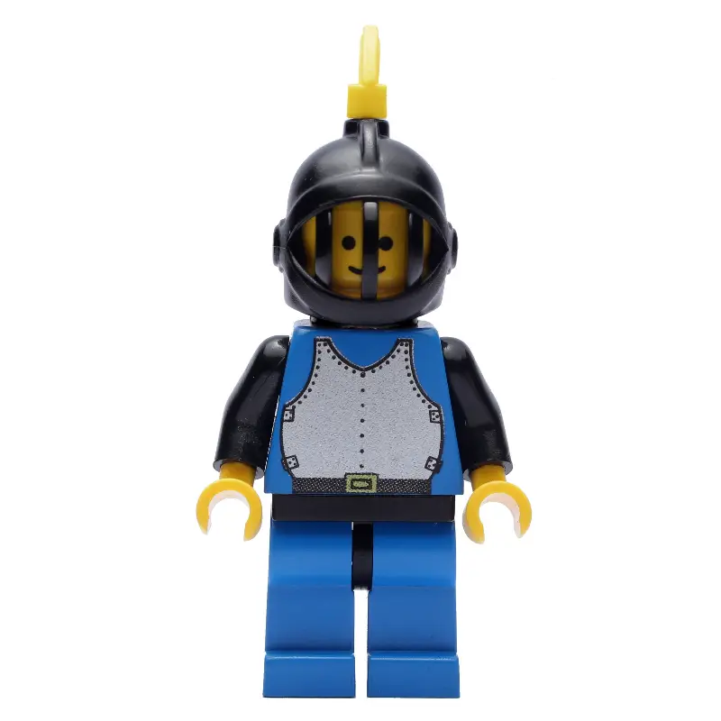 Knight (Breastplate on Blue) - Blue Legs, Yellow Plume, 3626a