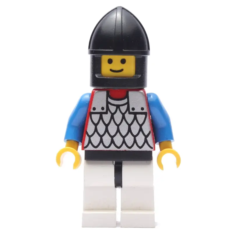 Knight (Scale Mail on Red) - Black Arms, White Legs
