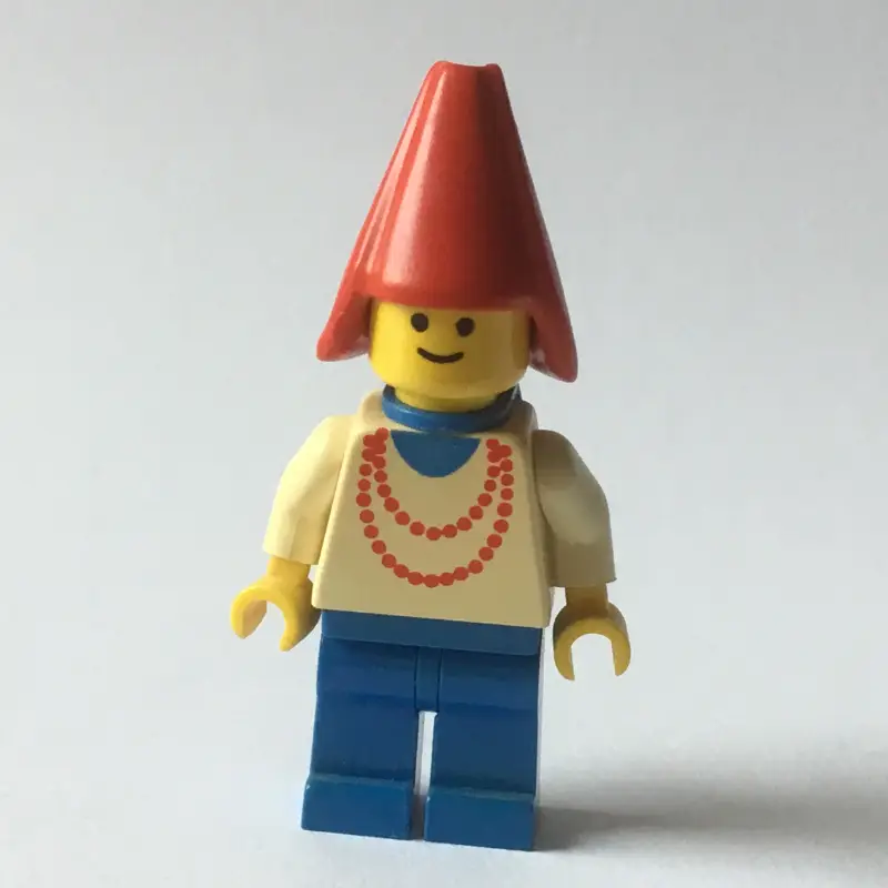 Maiden - Blue Legs, Red Cone Hat, 3626a