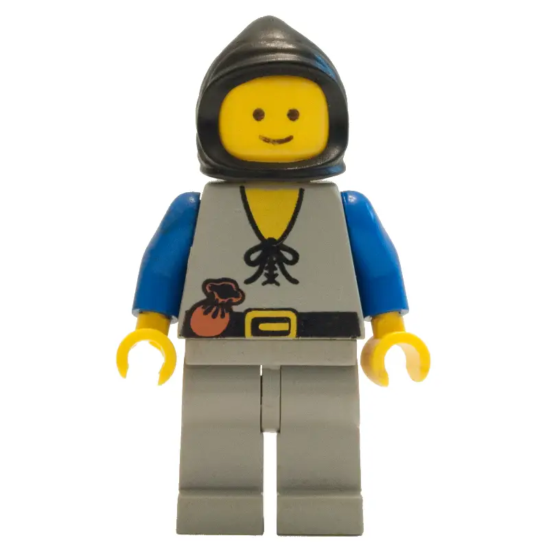 Peasant - Light Gray Legs, Black Hood