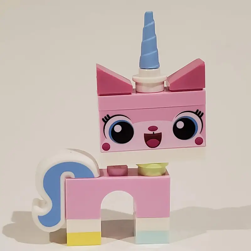 Unikitty, Light Aqua Foot, Open Mouth, Simple Pupils