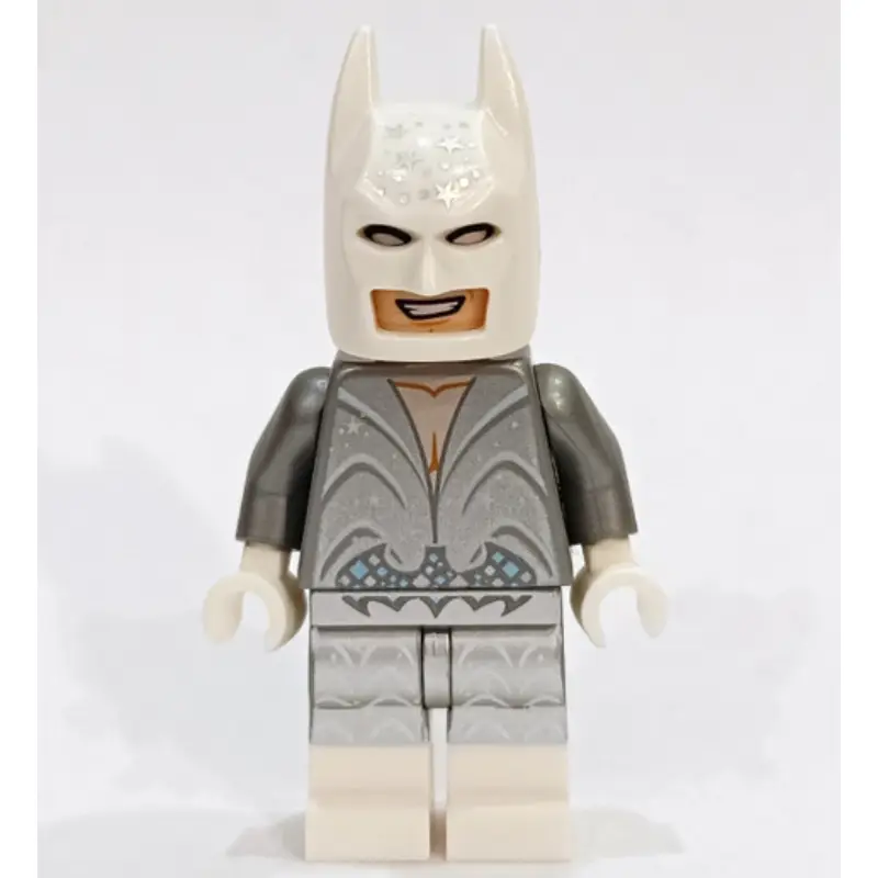 Batman, Glitter Silver Suit, White Cowl