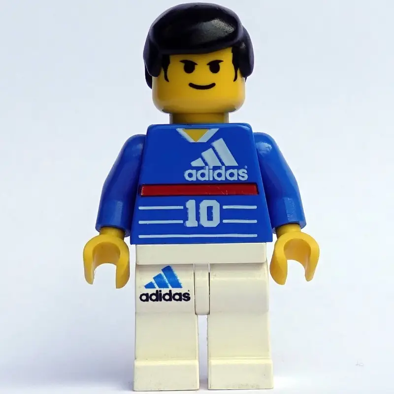 Soccer Player Blue Torso, White Legs #10 - Zidane