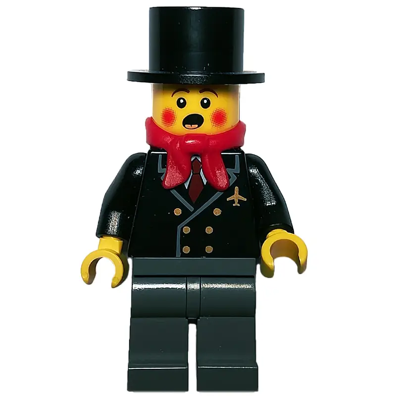 Caroler, Man, Jacket with Plane
