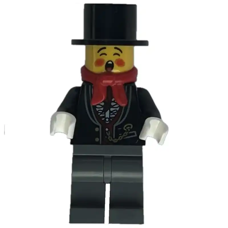 Caroler, Man, Ruffled Shirt and Gold Chain
