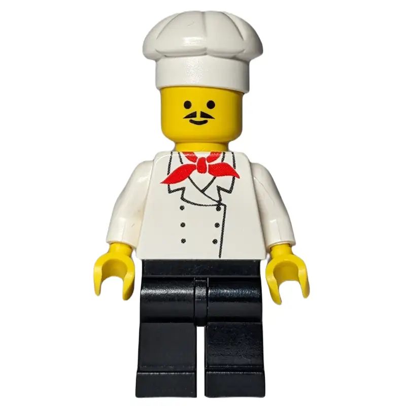 Chef, Red Neckerchief, Black Legs, Moustache