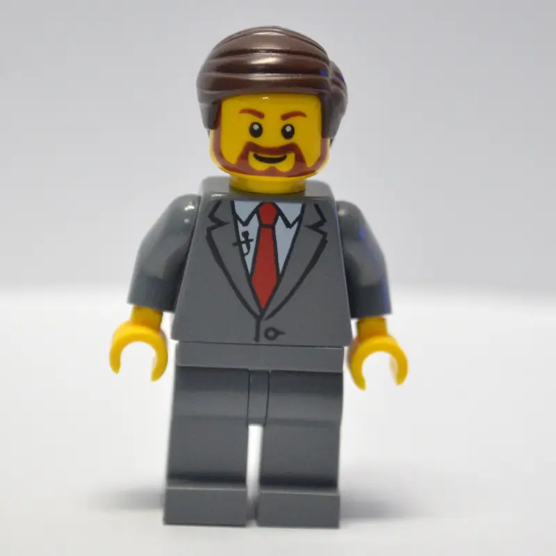 Dark Bluish Grey Torso, Suit, Dark Bluish Grey Legs