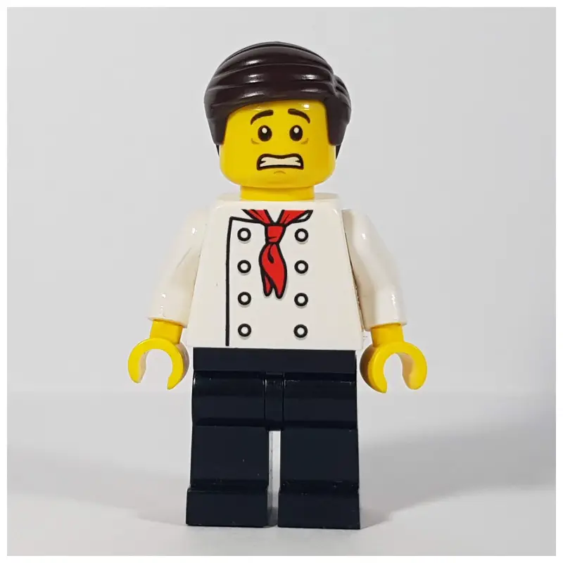 Chef, Red Neckerchief, Black Legs, Dark Brown Hair