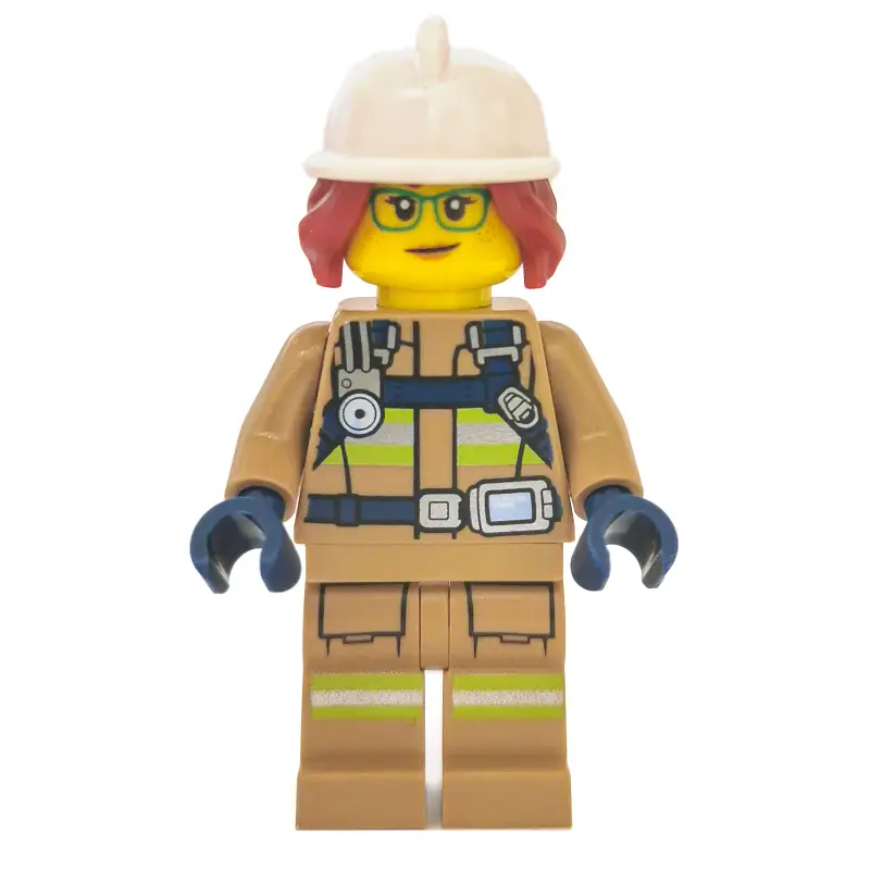 Freya McCloud, Dark Tan Fire Suit with Gauge and Straps