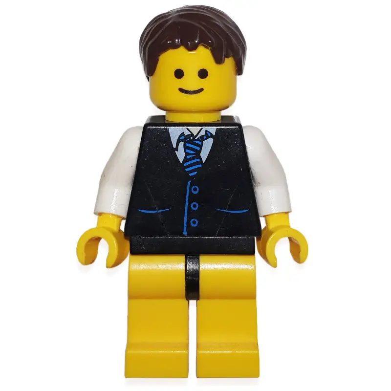 Black Torso Jacket, Yellow Legs, Black Hair