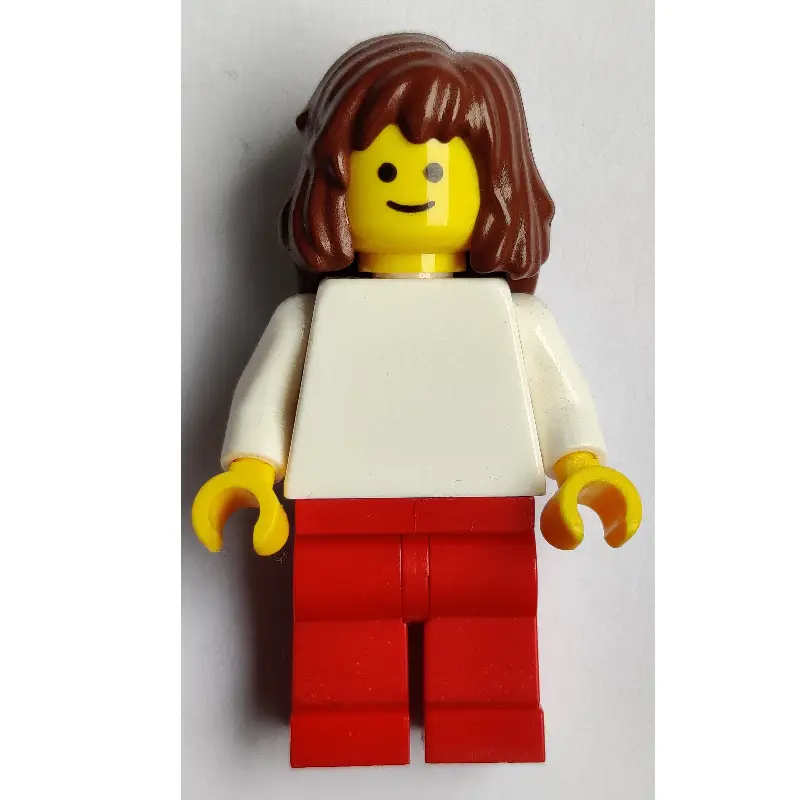 White Torso, Red Legs, Reddish Brown Hair