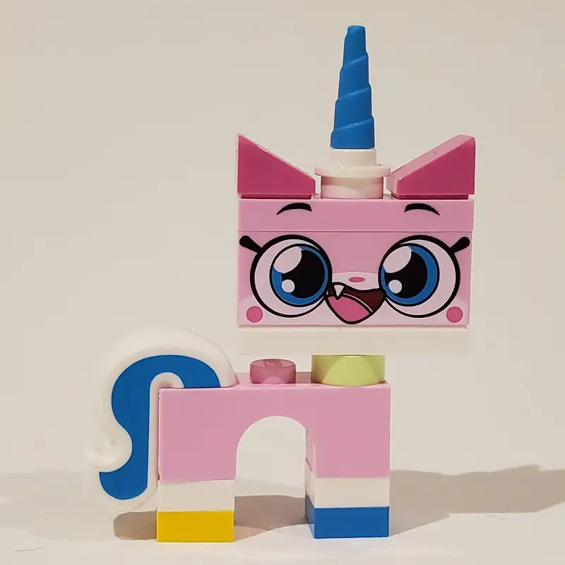 Unikitty, Dark Azure Foot, Open Mouth, Big Pupils
