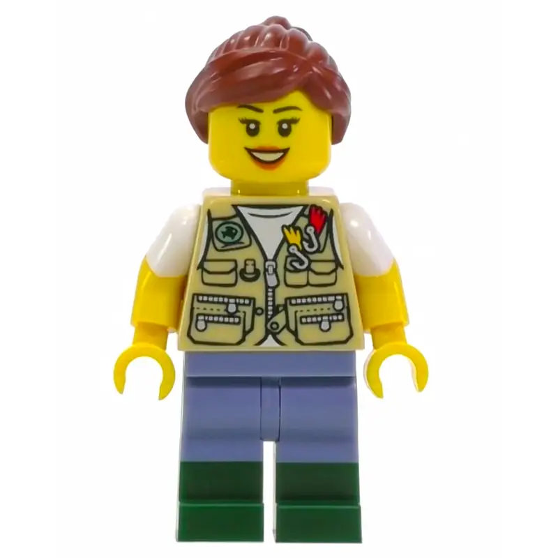 Tan Torso, Sand Blue Legs, Reddish Brown Hair