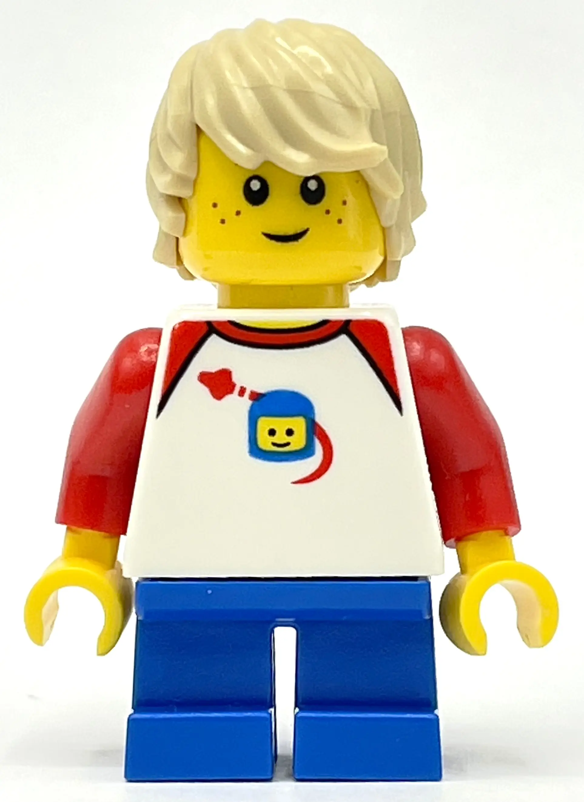 Kid, White Torso, Blue Legs, Tan Hair