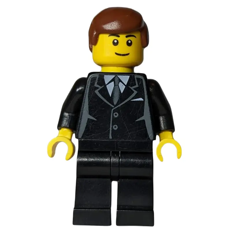 Black Torso Suit, Black Legs, Reddish Brown Hair