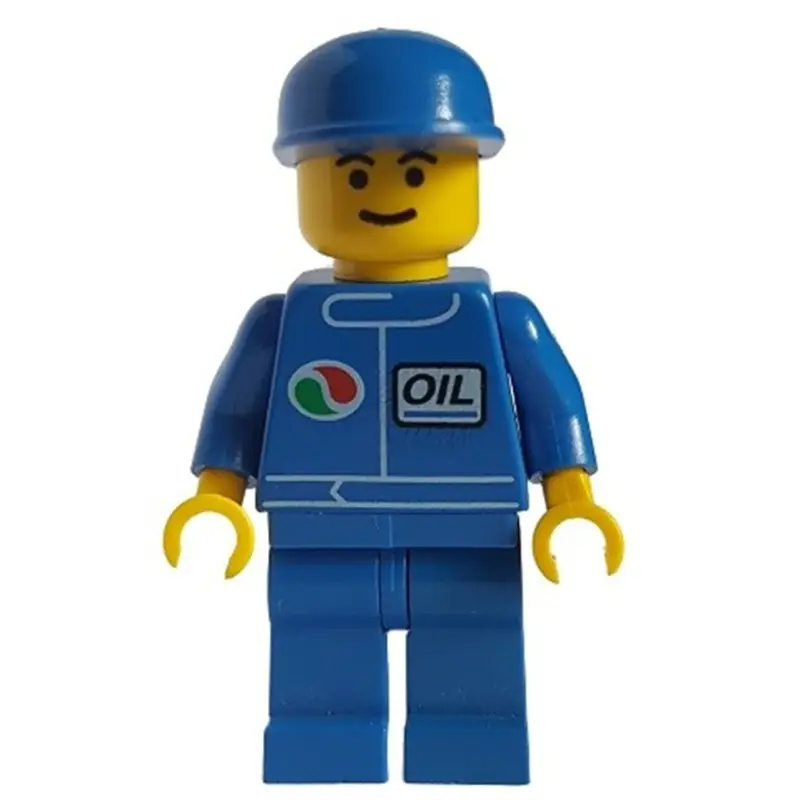 Racer, Blue Jacket with Octan Logo, Blue Legs, Blue Cap