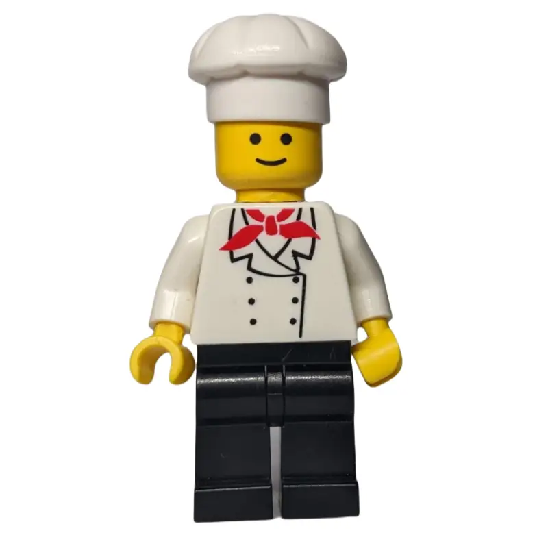 Chef, Red Neckerchief, Black Legs (3626b Head)