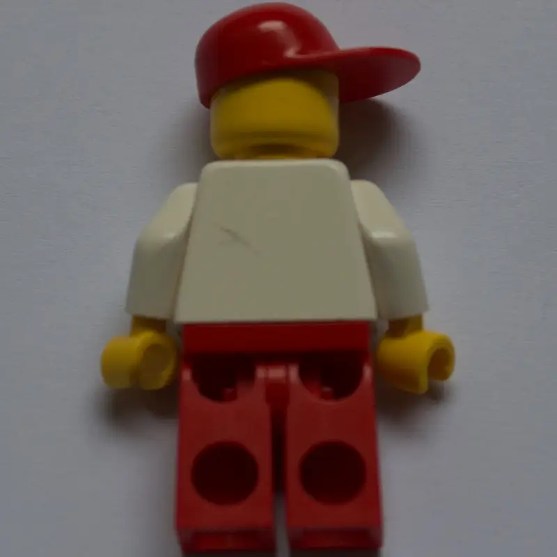 Man, White Torso, Red Legs, Red Cap (3626a Head)