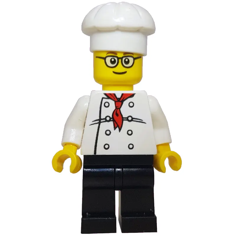 Chef, Red Neckerchief, Black Legs, Glasses