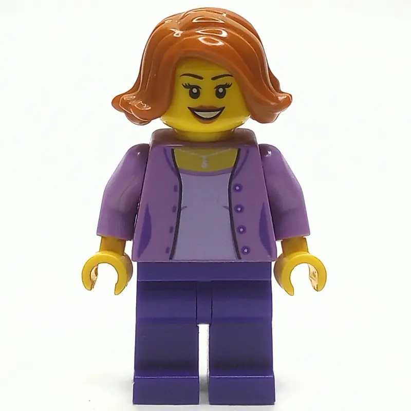 Medium Lavender, Dark Purple, Dark Orange Hair