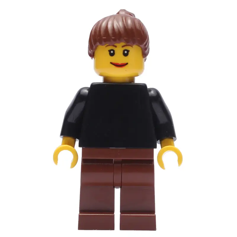 Black Torso, Reddish Brown Legs, Reddish Brown Hair