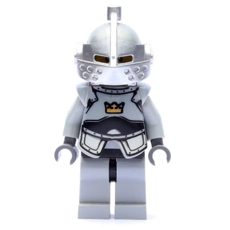 Knight - Light Bluish Grey Armour with Crown
