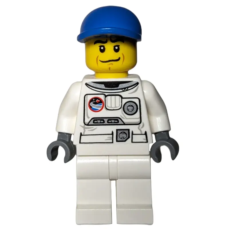 Astronaut, White, Blue Cap